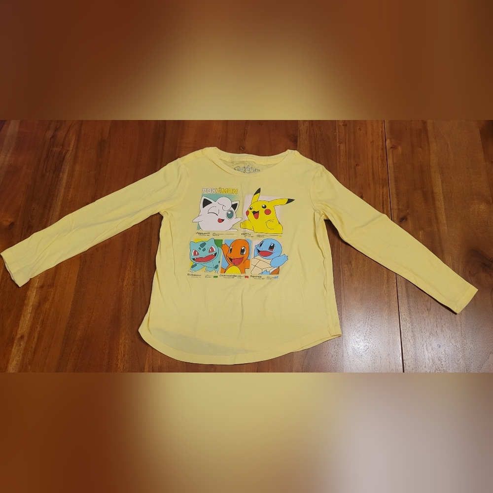 Pokemon Kids Size 6 Long-Sleeved T-Shirt